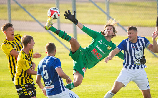 IFK Hässleholms målvakt Linus Lindfors i matchen i div 2