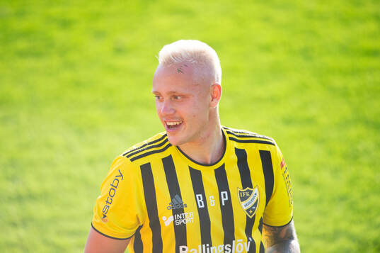 IFK Hässleholms nyförvärv Alexander Sjöström i matchen
