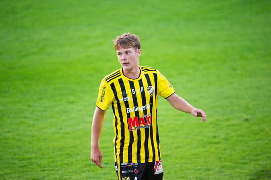 IFK Hässleholms Max Högberg i matchen i div 2 mellan IFK
