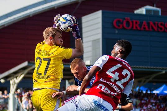 Gefles målvakt Tobias Johansson