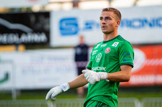 Sandvikens målvakt Felix Jakobsson
