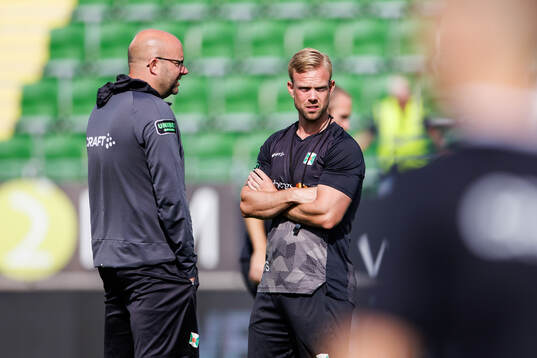 Varbergs tränare Viktor Salwén