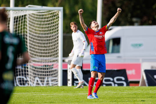 Helsingborgs Jon Birkfeldt jublar