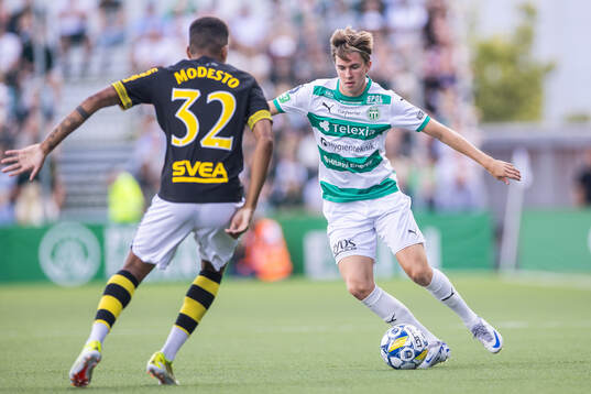 AIKs Rui Manuel Muati Modesto och Västerås Max Larsson