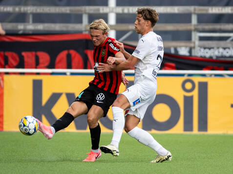 Brommapojkarnas Frederik Christensen och Halmstads Noah
