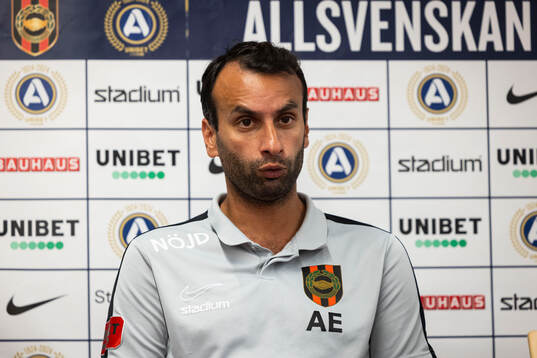 Brommapojkarnas tränare Andreas Engelmark
