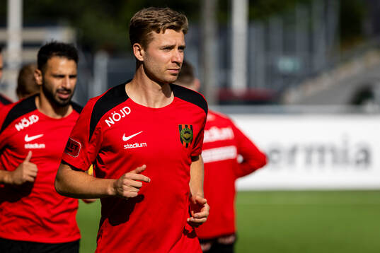 under fotbollsmatchen i Allsvenskan mellan Brommapojkarna
