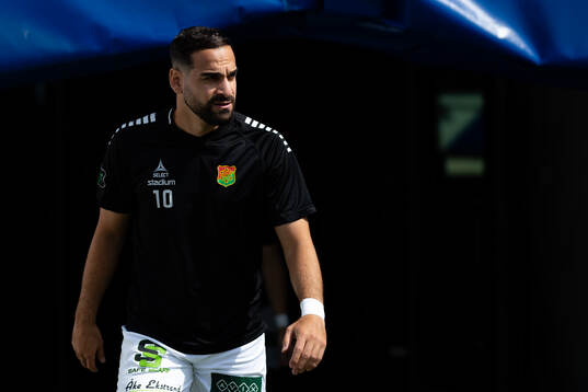 GAIS Mervan Celik innan fotbollsmatchen i Allsvenskan