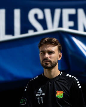 GAIS Edvin Becirovic innan fotbollsmatchen i Allsvenskan