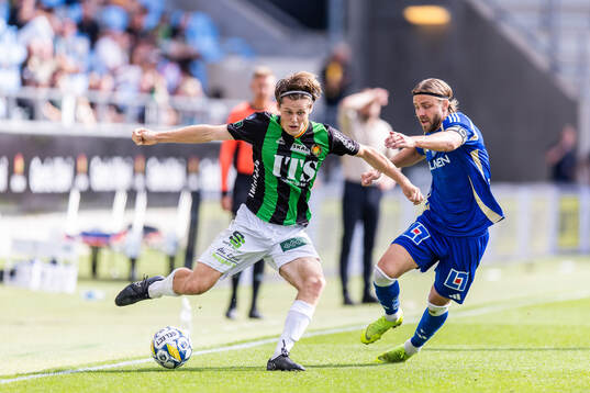 GAIS Axel Henriksson och IFK Norrköpings Christoffer Nyman