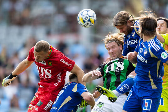 IFK Norrköpings Christoffer Nyman nickar