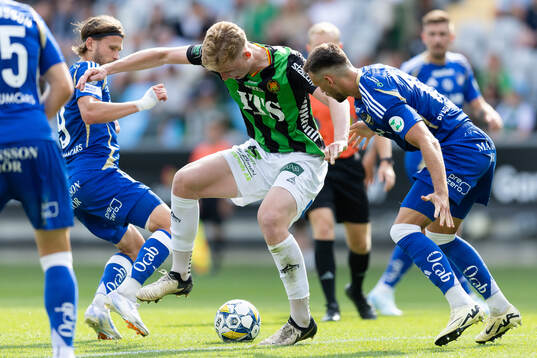 GAIS Filip Beckman och IFK Norrköpings Arnor Traustason