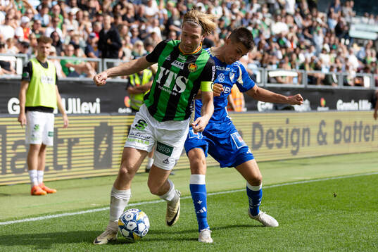 GAIS August Wängberg och IFK Norrköpings Carl Björk