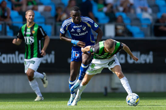 IFK Norrköpings Yahya Kalley och GAIS Lucas Hedlund