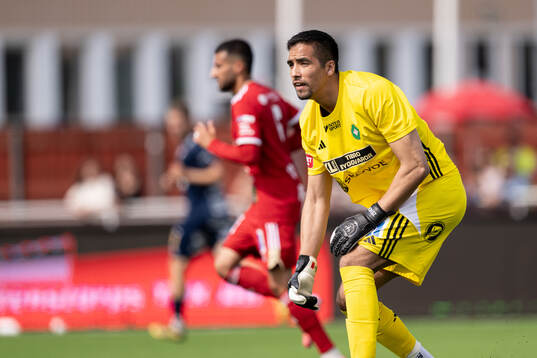Skövde AIKs målvakt Adrian Zendejas