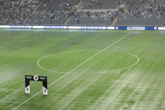 Regn på Tele2 Arena
