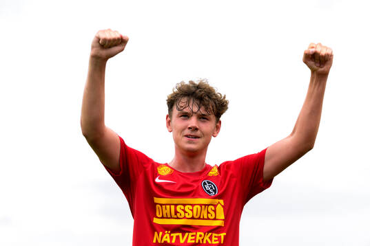 Landskronas Max Nilsson jublar