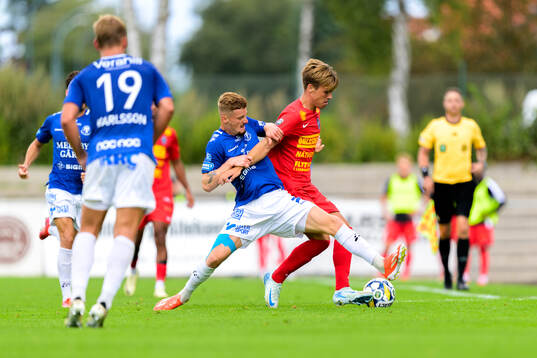 Trelleborgs Markus Björkqvist och Landskronas Victor