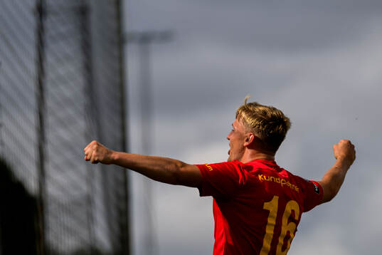Landskronas Jesper Strid jublar