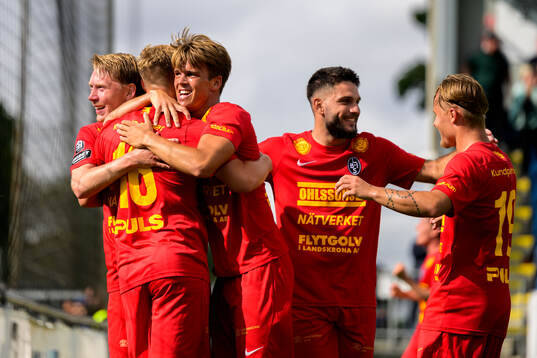 Landskronas Adam Egnell, Jesper Strid, Victor Karlsson och