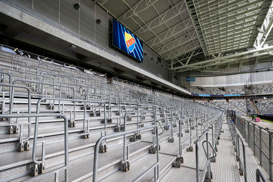 Ståplatser på Sofia läktaren i Tele2 Arena innan