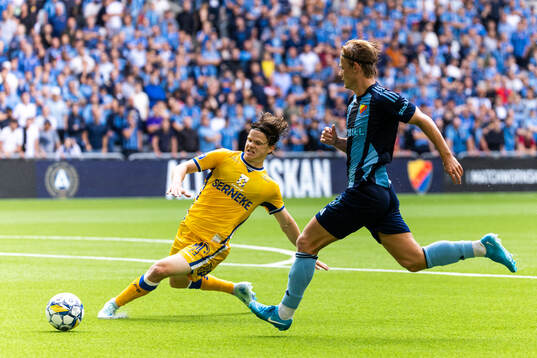 IFK Göteborgs Kolbeinn Thordarson och Djurgårdens Tobias