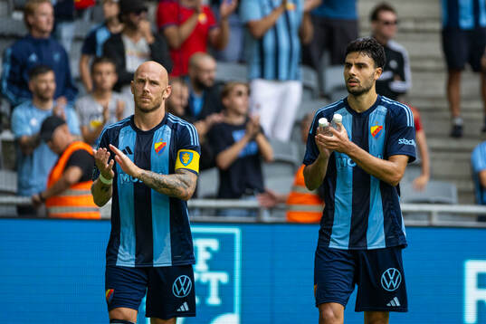 Djurgårdens Magnus Eriksson och Deniz Hummet