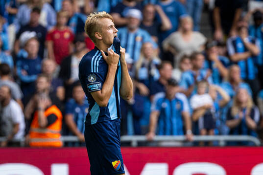 Djurgårdens Oskar Fallenius deppar