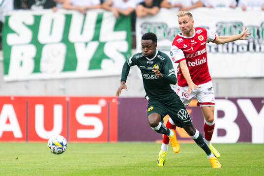 Hammarbys Shaquille Pinas och Kalmars Jonathan Ring