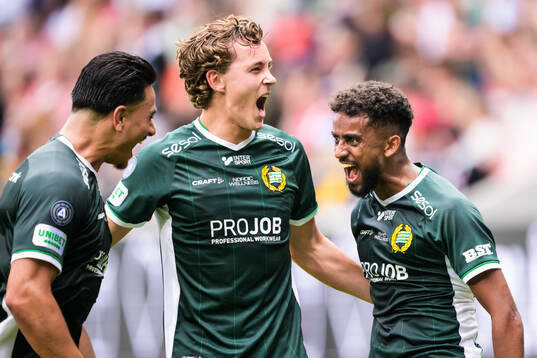 Hammarbys Tesfaldet Tekie jublar