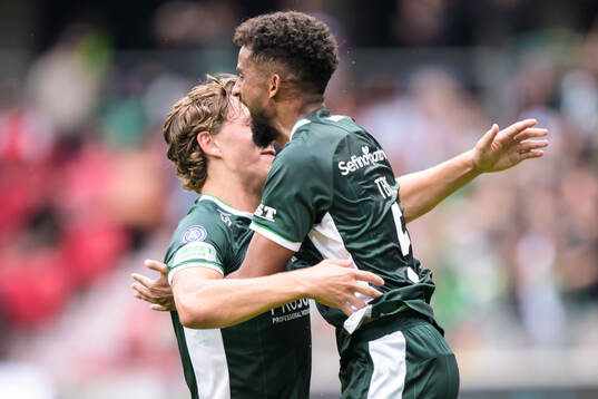 Hammarbys Tesfaldet Tekie jublar