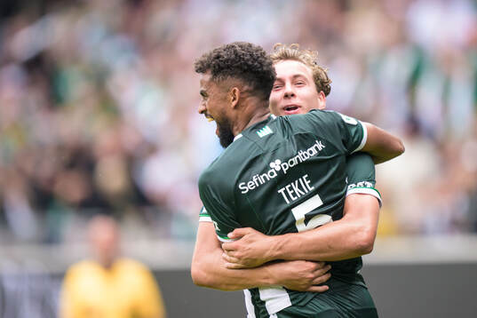 Hammarbys Tesfaldet Tekie jublar