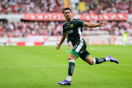 Hammarbys Jusef Erabi jublar