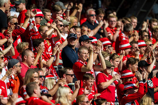 Spectators in the stands