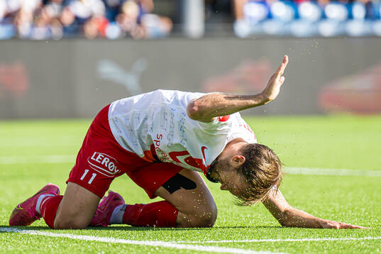 Bård Finne of Brann reacts