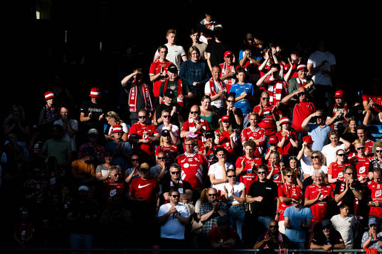 Spectators in the stands