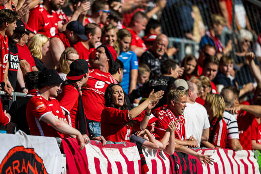 Spectators in the stands