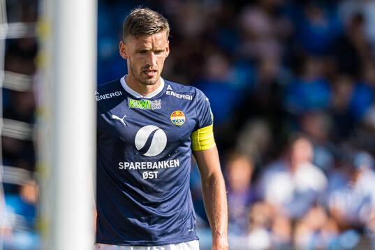 Gustav Valsvik of Strømsgodset looks dejected