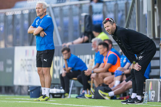 Jørgen Isnes, head coach of Strømsgodset, and Eirik