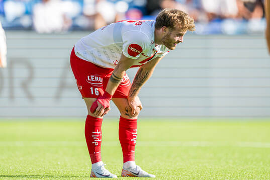 Ole Didrik Blomberg of Brann reacts