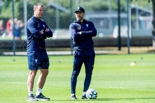 Sports director Daniel Andersson and head coach Henrik