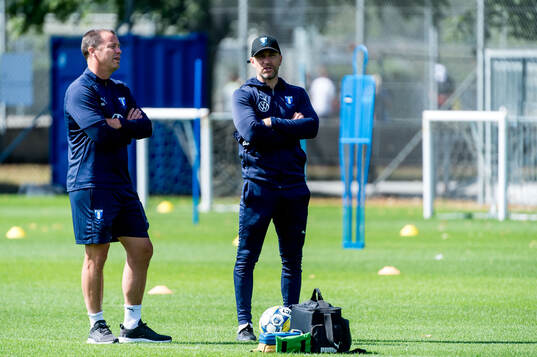 Sports director Daniel Andersson and head coach Henrik