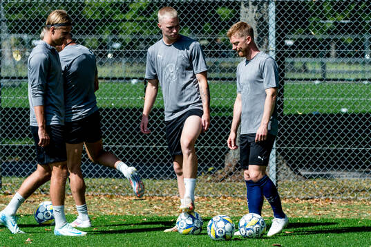 Otto Rosengren and Anders Christiansen of Malmö FF