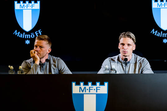 Anders Christiansen and Head coach Henrik Rydström of