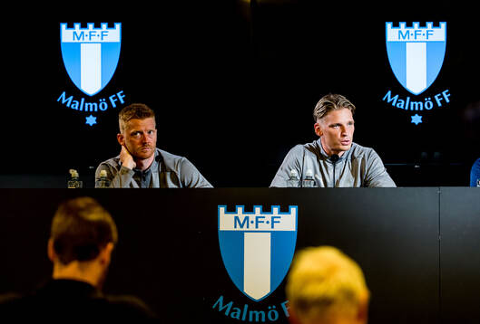 Anders Christiansen and Jens Stryger of Malmö FF