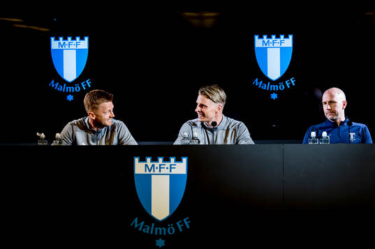 Anders Christiansen, Jens Stryger and head coach Henrik