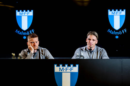 Anders Christiansen, Jens Stryger and head coach Henrik