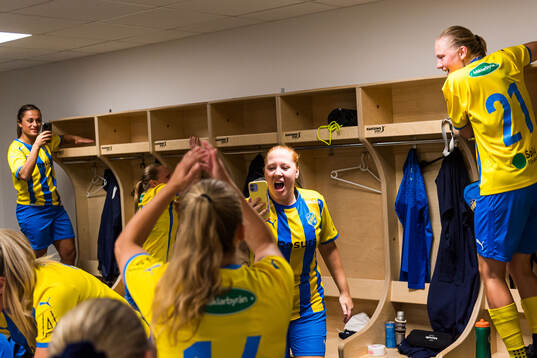 Eskilsminnes Marwa Said, Hanna Johansson och Julia Hammons