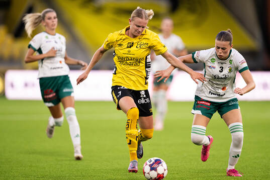 Elfsborgs Hanna Jiozon och Rådas Alva Haugland