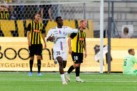 Abdoulie Ceesay of Paide Linnameeskond celebrates